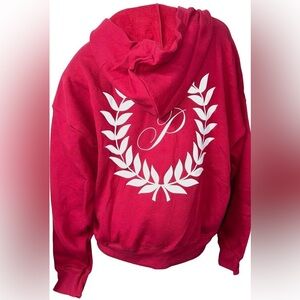 Vs pink ivy fleece hoodie in excellent condition size XL